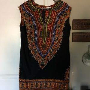 Judith & James Linen Bahiti Print Dress [NWOT]